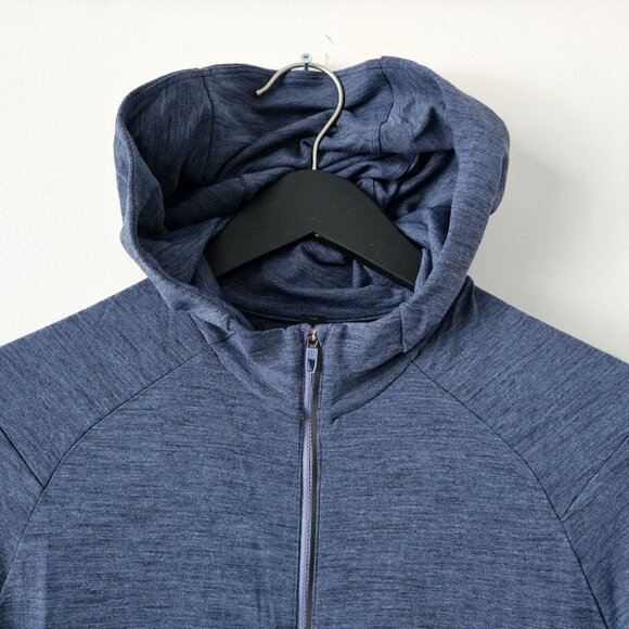 NWT LULULEMON TLPP Navy Blue Surge Warm Full Zip Hoodie Jacket Men's Large - Picture 3 of 11